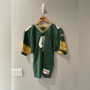 Vintage Wilson Green Bay Packers Brett‎ Farve Jersey Youth Large